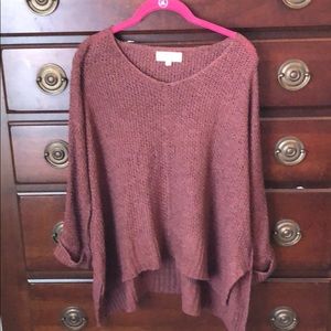 Oversized maroon sweater (boutique)